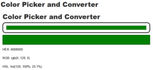 Color Picker and Converter