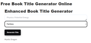 Free Book Title Generator Online