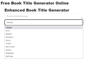 Free Book Title Generator Online