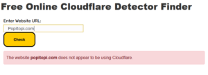 Free Online Cloudflare Detector Finder