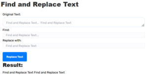 Find and Replace Text 