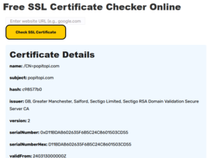 Free SSL Certificate Checker Online