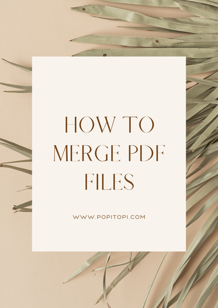 Merge the Pdf Files