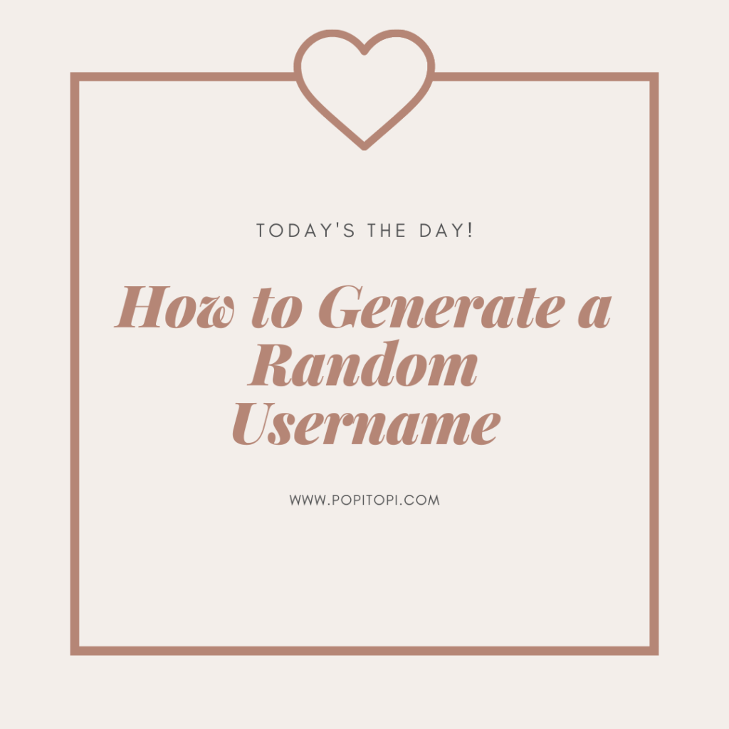 Random Username Generator