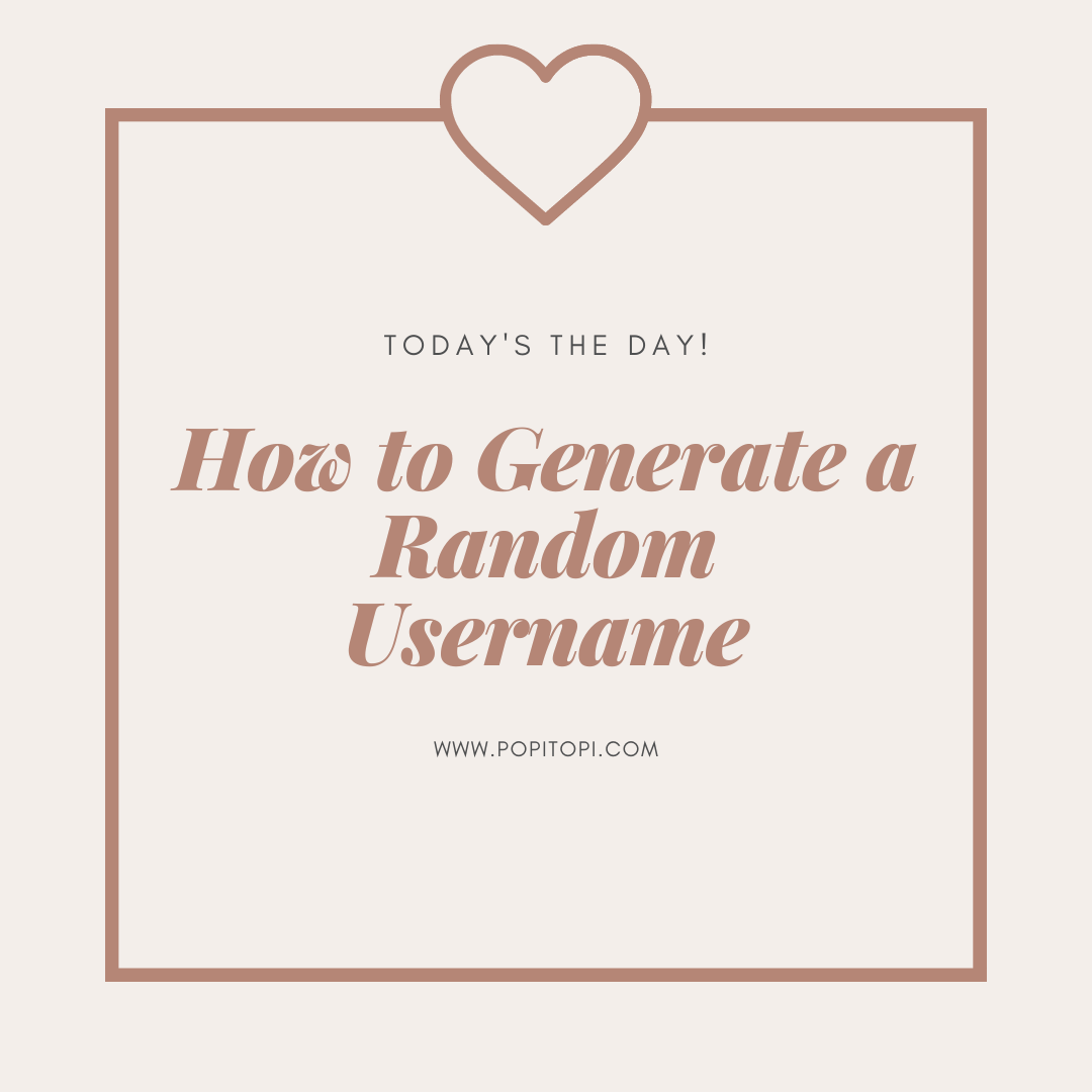 Read more about the article How to Generate a Random Username