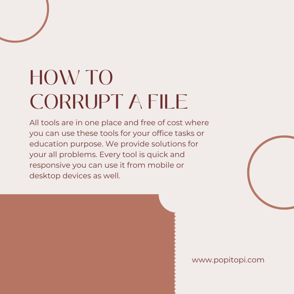 Corrupt A File