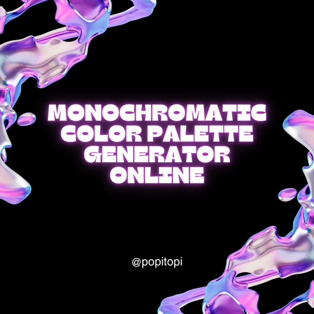 Monochromatic Color Palettes Generator